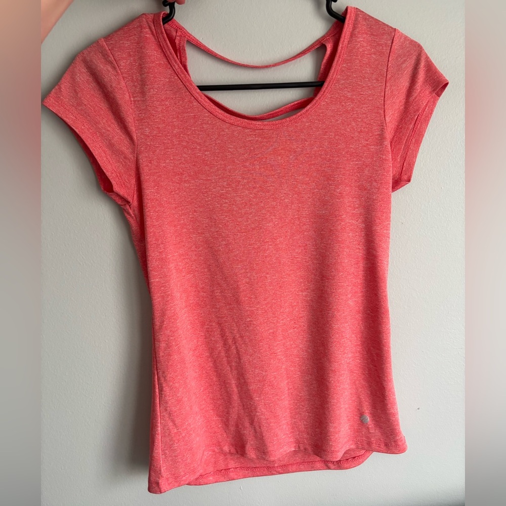 Coral Short Sleeve Women's Active Top